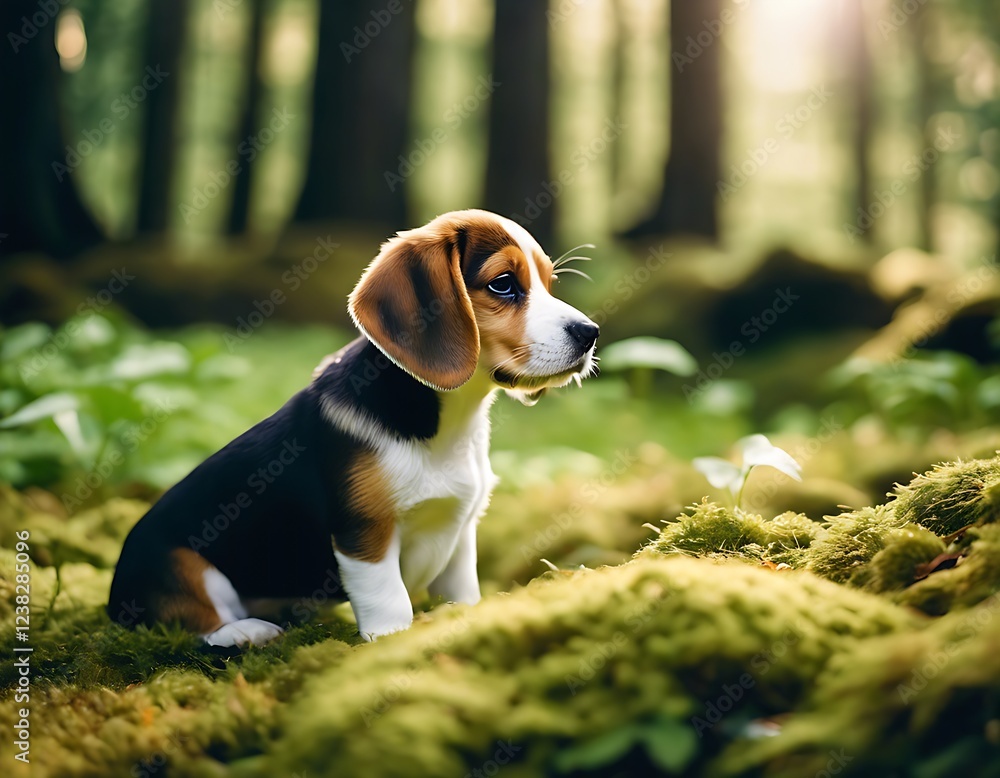 A Curious Beagle Puppy: Puppys First Forest Adventure A Curious Beagle Puppy: Puppys First Forest Adventure