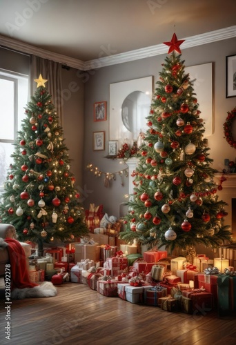 Wallpaper Mural Room filled with Christmas decorations and festive items , fun, holiday Torontodigital.ca