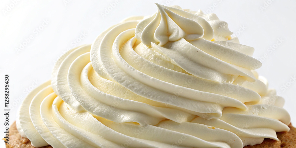 A Generous Dollop of Whipped Cream Perfect for Topping Desserts A Generous Dollop of Whipped Cream Perfect for Topping Desserts