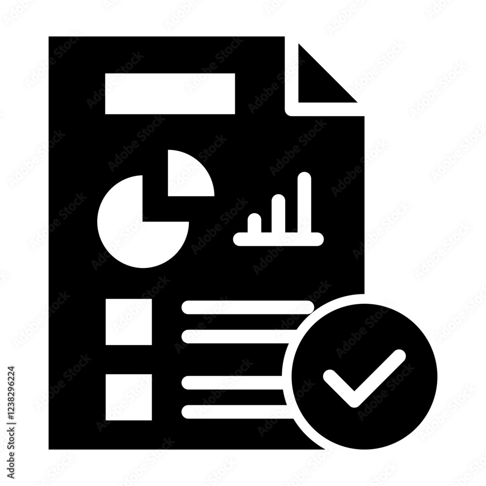 Check Glyph Icon Design