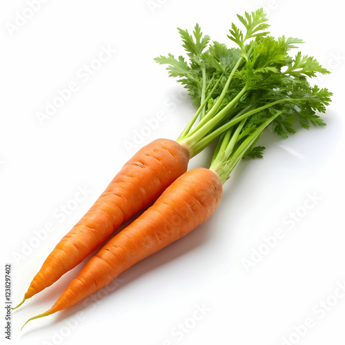 carrot on white background