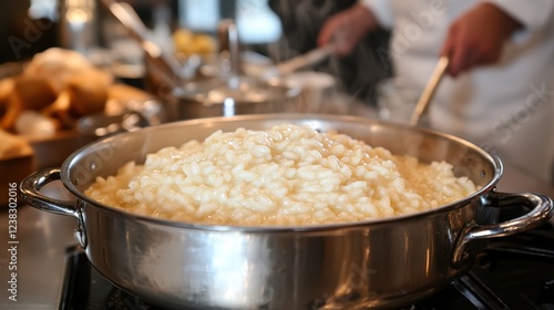 Wallpaper Mural Homecook Creates Creamy Risotto in Cozy Kitchen Food Photography Warm Environment Close-Up Shot Torontodigital.ca