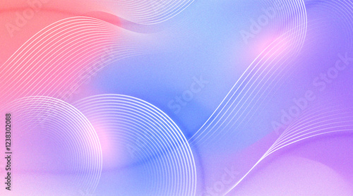 Pastel gradient background with circular pattern
