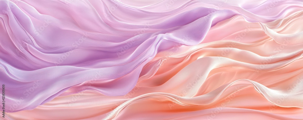 Soft Pastel Fluid Waves of Light Pink and Lavender Flowing Together in Harmony Soft Pastel Fluid Waves of Light Pink and Lavender Flowing Together in Harmony