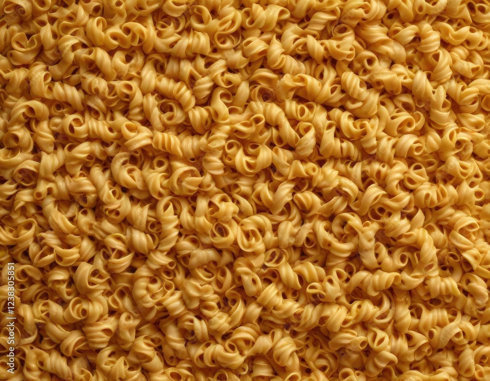 Spiral pasta noodle swirls in a gradient of golden light, forming a mesmerizing background , noodle, Italian, flat lay Spiral pasta noodle swirls in a gradient of golden light, forming a mesmerizing background , noodle, Italian, flat lay