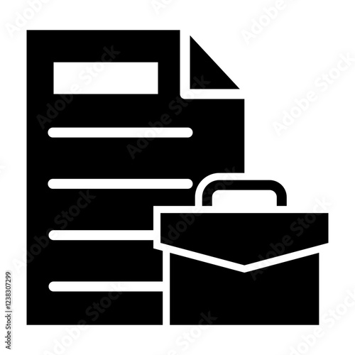 Business Glyph Icon Design