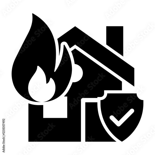 Fire Glyph Icon Design