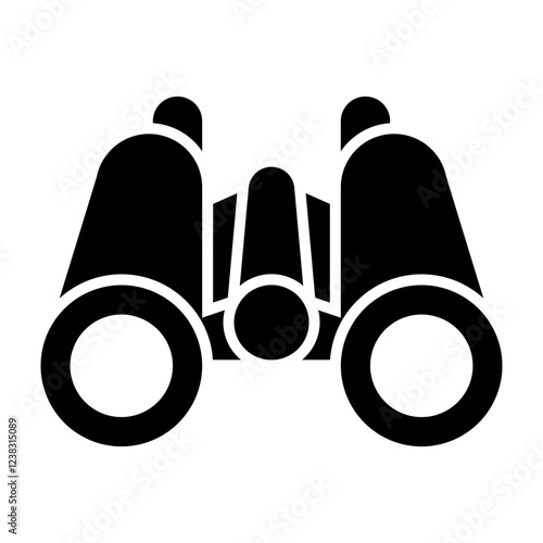 Binoculars Glyph Icon Design