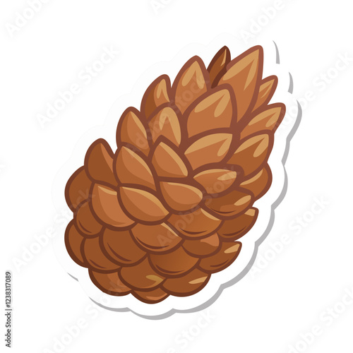 Brown pinecone natural forest object