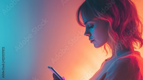 Freelancer looking at a client s last message reading  We found someone cheaper,  economic instability, softfocus lighting photo