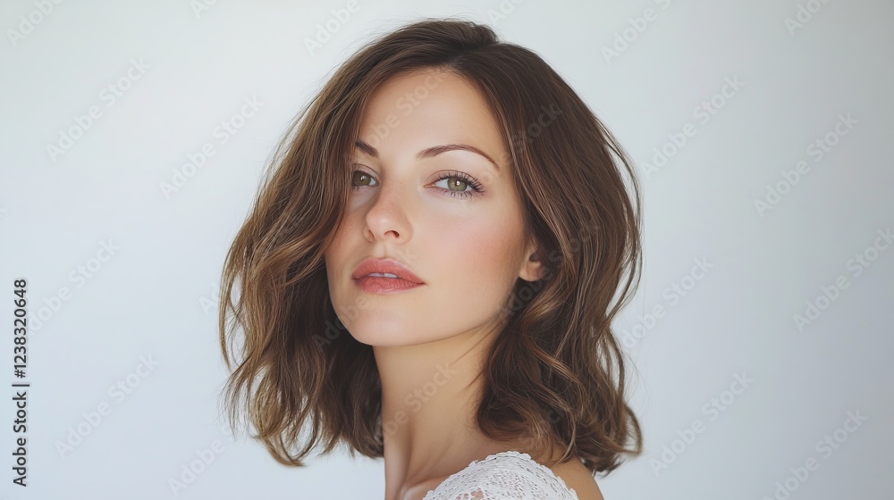Captivating Woman Portrait, Exquisite Beauty, Stunning Elegance, Natural Makeup, Fashionable Hair Style, Close-up Portrait Photography, Elegant Woman, Beautiful Woman Captivating Woman Portrait, Exquisite Beauty, Stunning Elegance, Natural Makeup, Fashionable Hair Style, Close-up Portrait Photography, Elegant Woman, Beautiful Woman