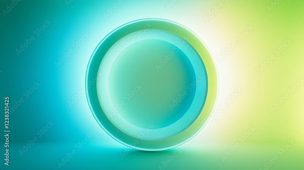 Modern circular design with gradient lighting, combining blue and green hues, ideal for backgrounds or creative projects. Modern circular design with gradient lighting, combining blue and green hues, ideal for backgrounds or creative projects.
