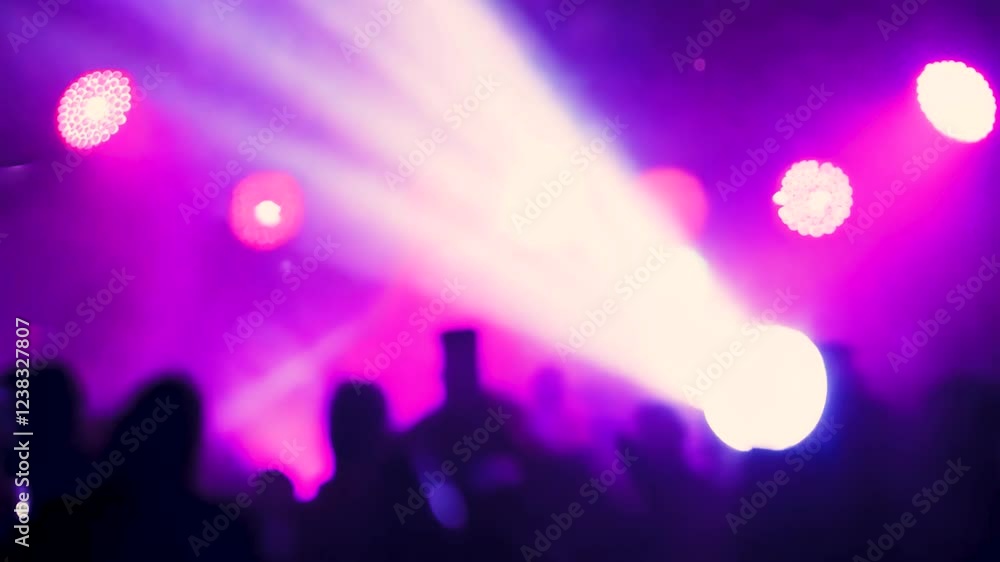 Dance party at vibrant venue with colorful lights Dance party at vibrant venue with colorful lights