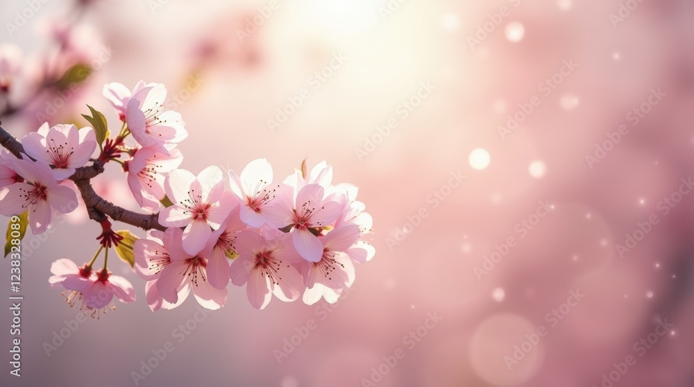 Photo of plum and sakura blossoms swaying in the wind