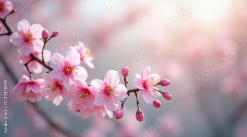 Delicate plum blossoms