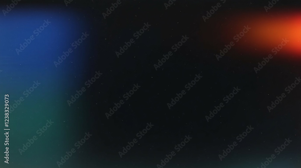 Fototapeta premium A Dark Abstract Gradient With A Deep Black Background And Hints Of Blue And Red Light.