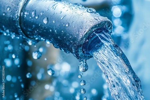 Wallpaper Mural Water Flood And Pipe Leak,  Torontodigital.ca