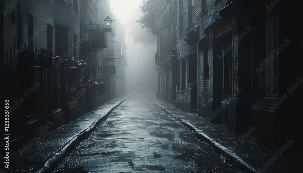 Fototapeta premium Enigmatic Urban View at Night