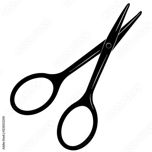 Forceps Silhouette vector with white background