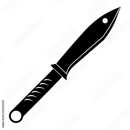 Scalpel Silhouette vector with white background