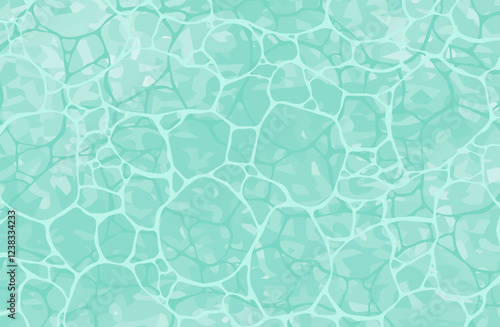 水面のベクターイラスト シンプル 海 波 水