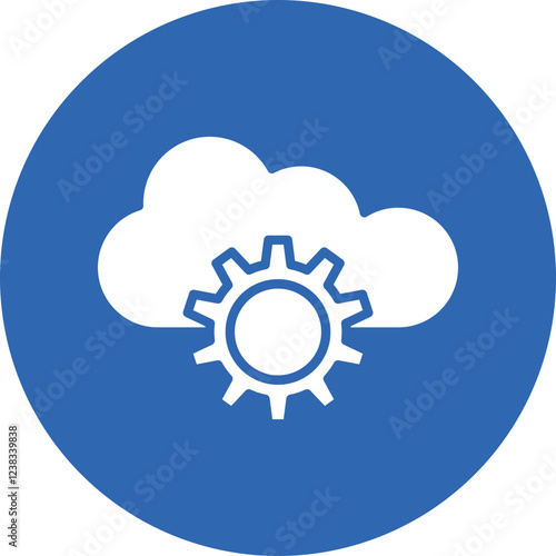 PaaS Icon glyph circle icon