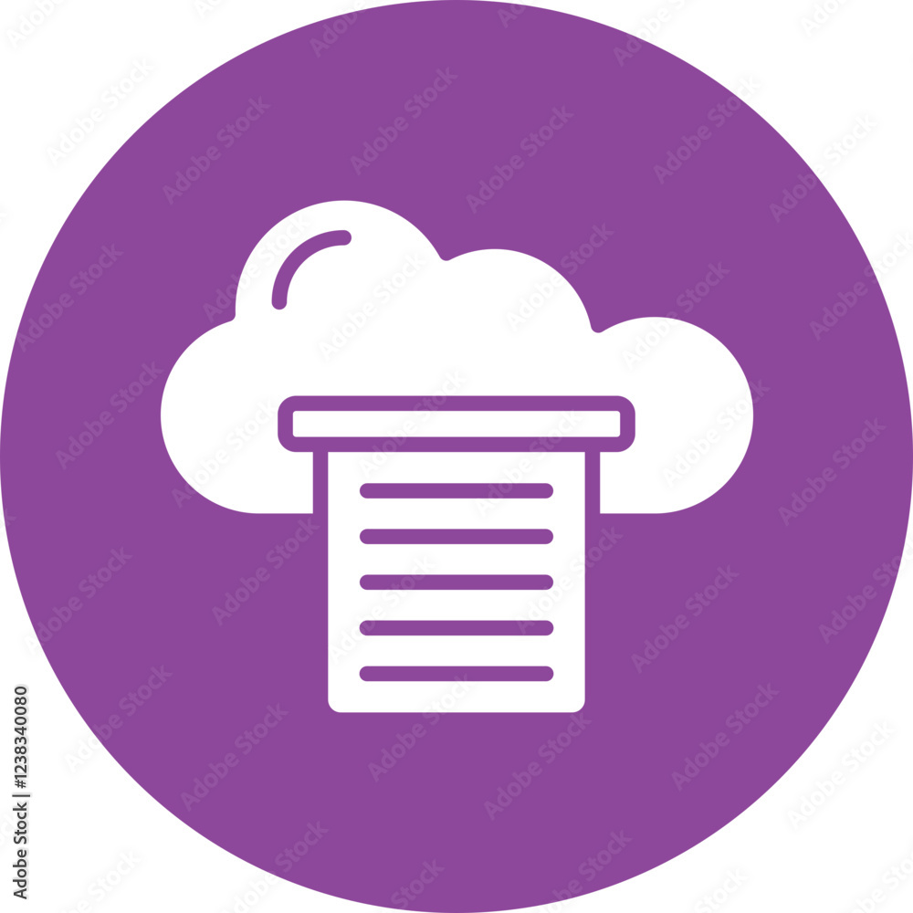 Containerization glyph circle icon Containerization glyph circle icon
