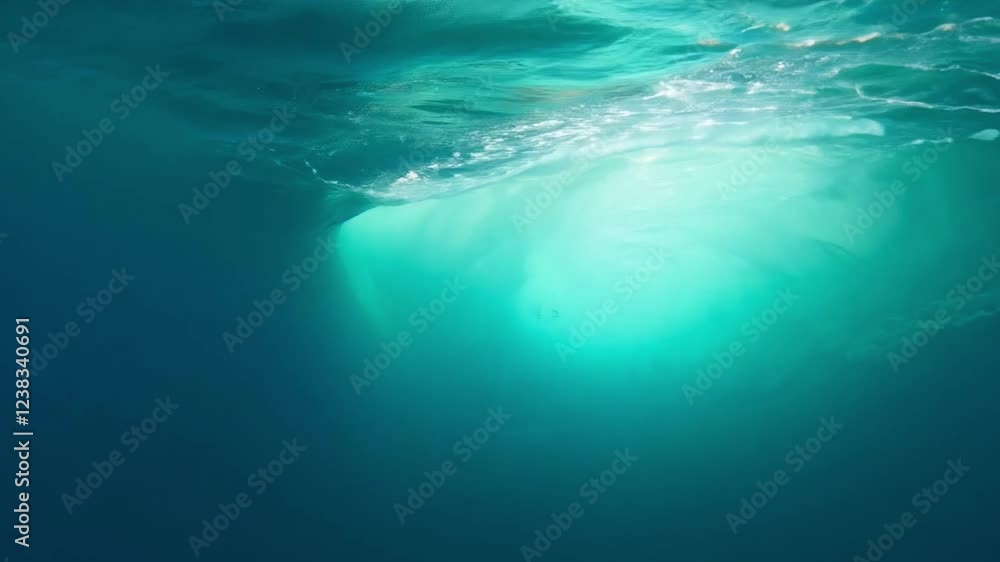 Ocean surface with gentle waves catching the sunlight near the horizon, evoking tranquility and natural beauty. Great for themes of peace and nature. Generative AI Ocean surface with gentle waves catching the sunlight near the horizon, evoking tranquility and natural beauty. Great for themes of peace and nature. Generative AI