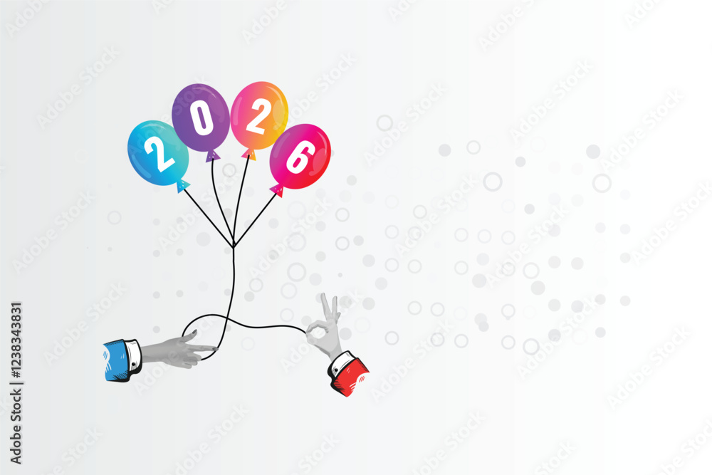Colorful Balloons Celebrate 2026 New Years Eve Festivities Colorful Balloons Celebrate 2026 New Years Eve Festivities