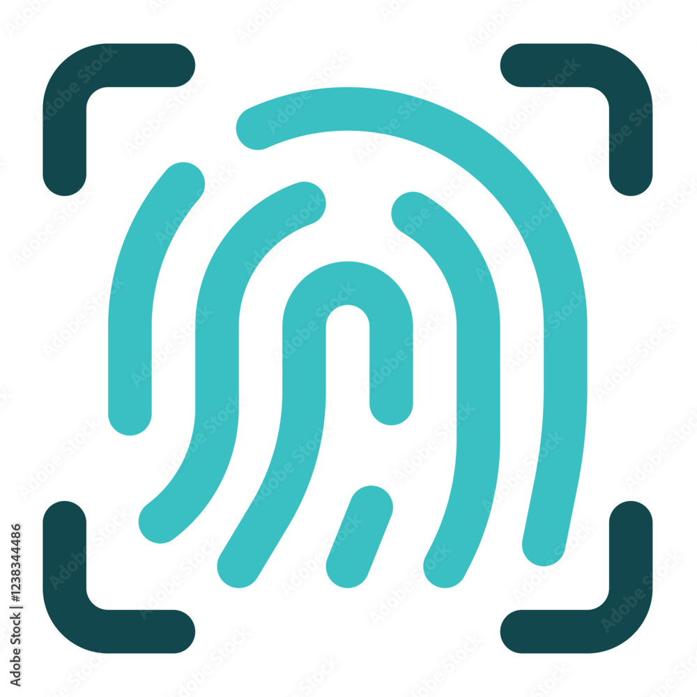 biometric icon for illustration biometric icon for illustration