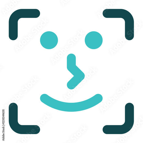 face scan icon for illustration