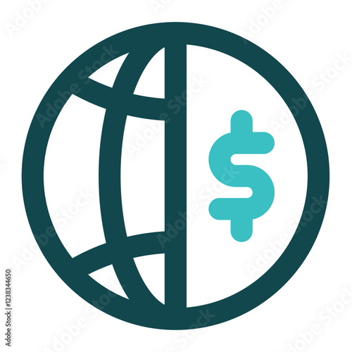 global investment icon for illustration