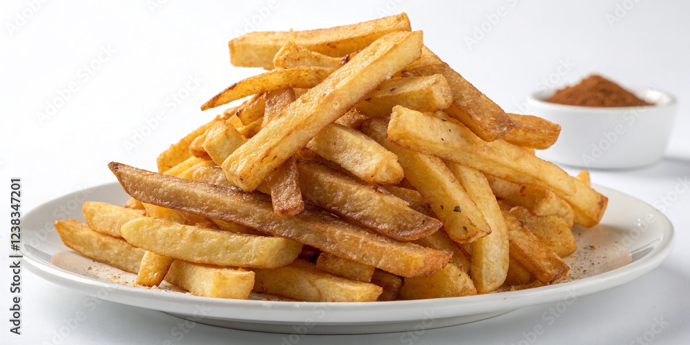 A Heap of Delicious Potato Fries for Snack Lovers A Heap of Delicious Potato Fries for Snack Lovers