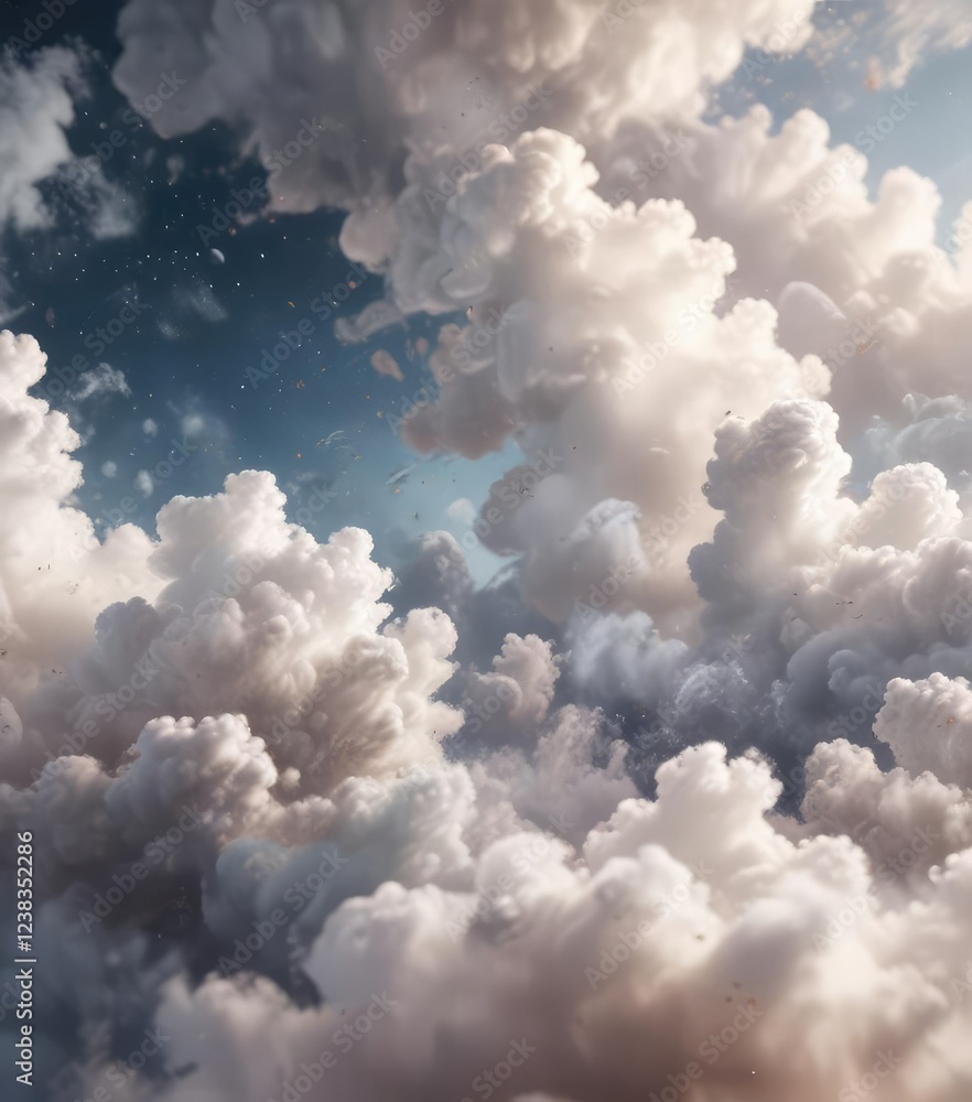 Swirling clouds and mist in an abstract background with bokeh effect, mist, swirling, clouds Swirling clouds and mist in an abstract background with bokeh effect, mist, swirling, clouds