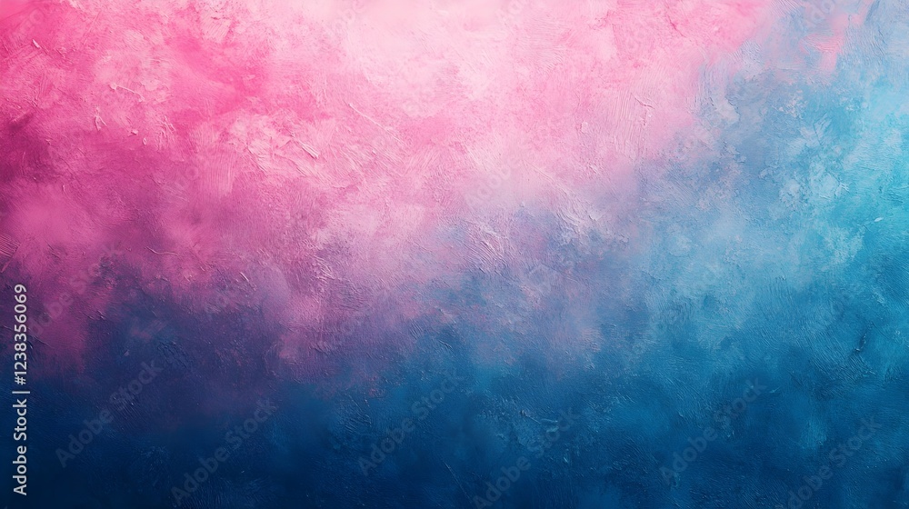 Fototapeta premium Abstract Pink Blue Textured Background Digital Painting Artistic Design Modern Style Gradient Colorful Wall Texture Pastel Hues Smooth Brushstrokes 