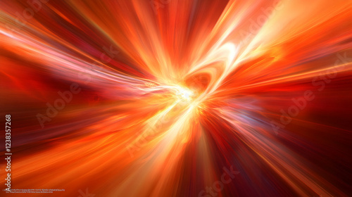 Vibrant abstract patterns of light and color created by motion blur, dynamic and visually striking energy emphasized