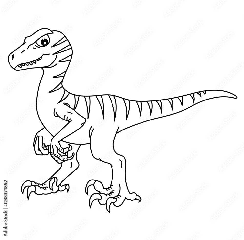 Cute cartoon hand drawn vector Dinosaur tiranosaur rex outline. Cute cartoon hand drawn vector Dinosaur tiranosaur rex outline.