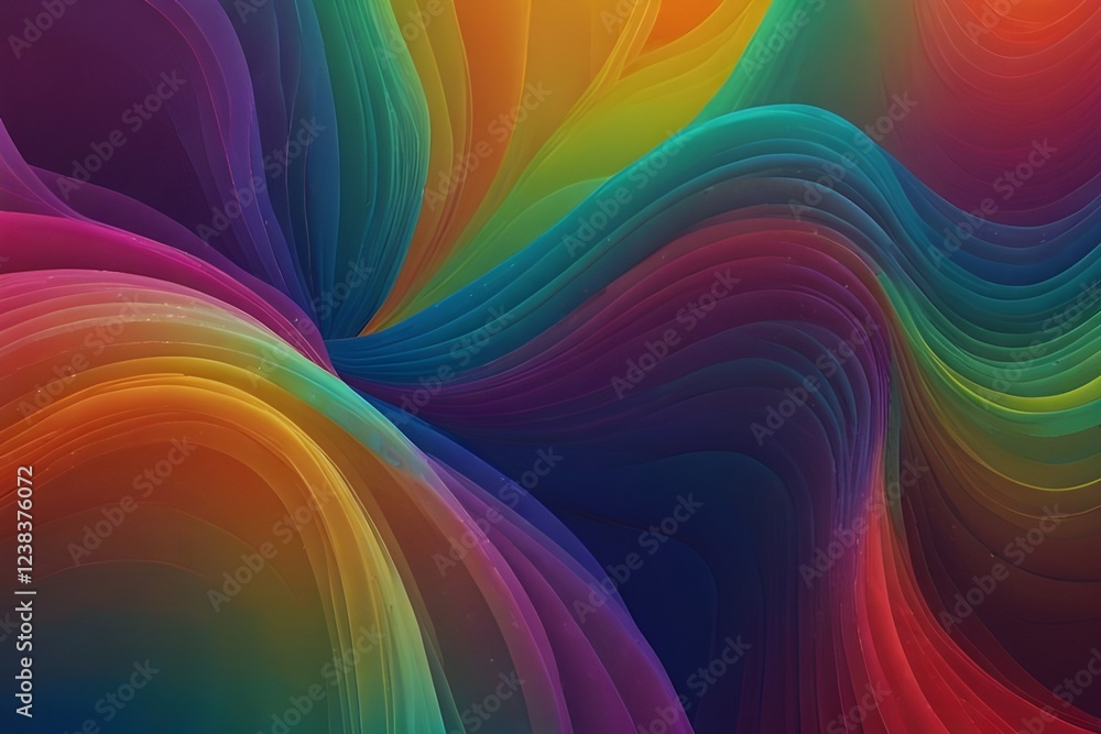 Obraz premium Multicolored motion gradient background Generative AI