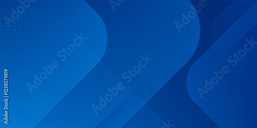 Abstract blue background with glowing geometric lines. Modern blue gradient square shape design. Futuristic technology concept. Suit for brochure  corporate  website  poster  banner  cover modern