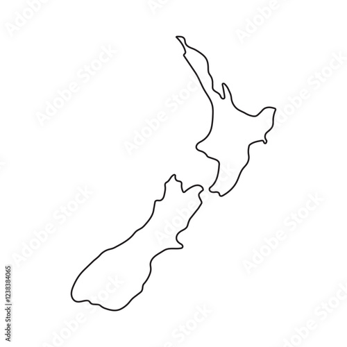 New Zealand Map Icon