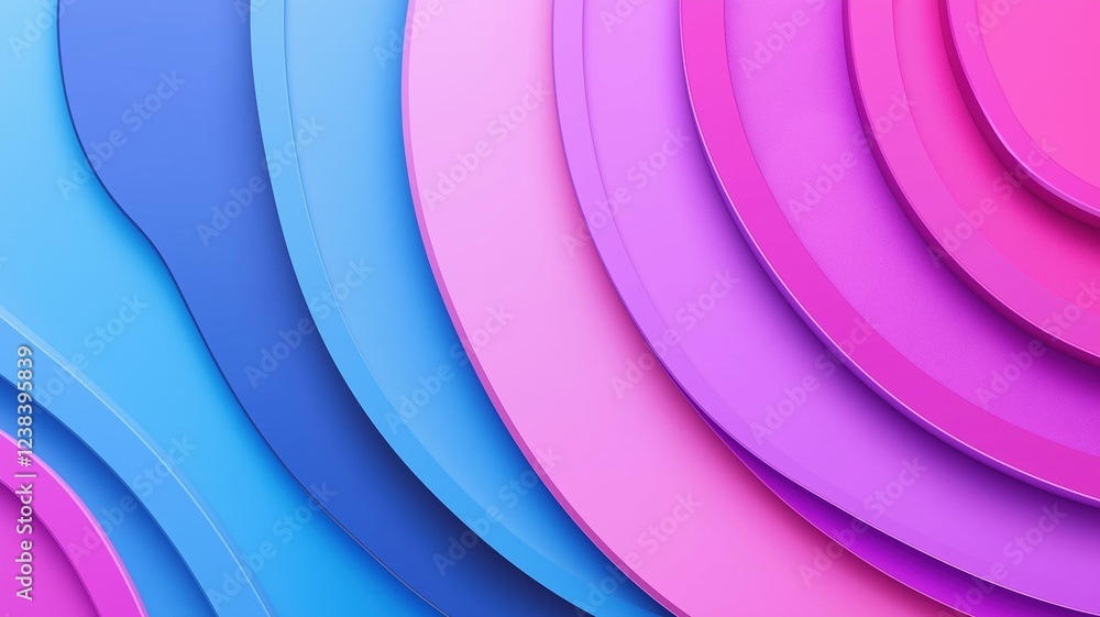 Fototapeta premium Vibrant Waves of Colorful Hues