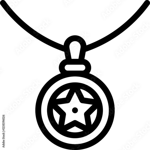 Vector Icon Necklace, Astrology, Entertainment, Magic, Fortune Teller