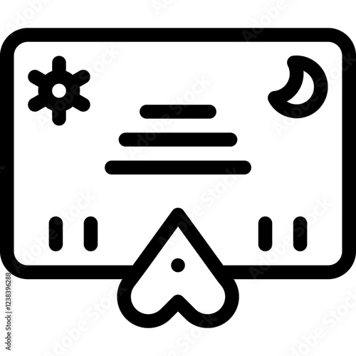 Vector Icon Ouija Board, Spirit Board, Halloween, Medium, Fortune Teller