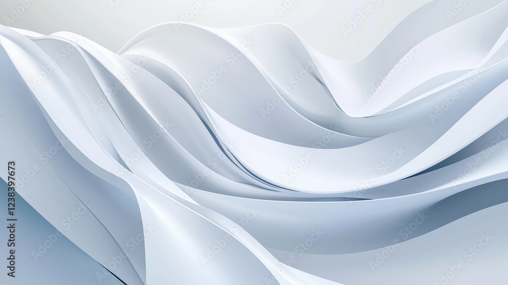 Fototapeta premium Soft Ripples of Fabric Flow in Serene Harmony