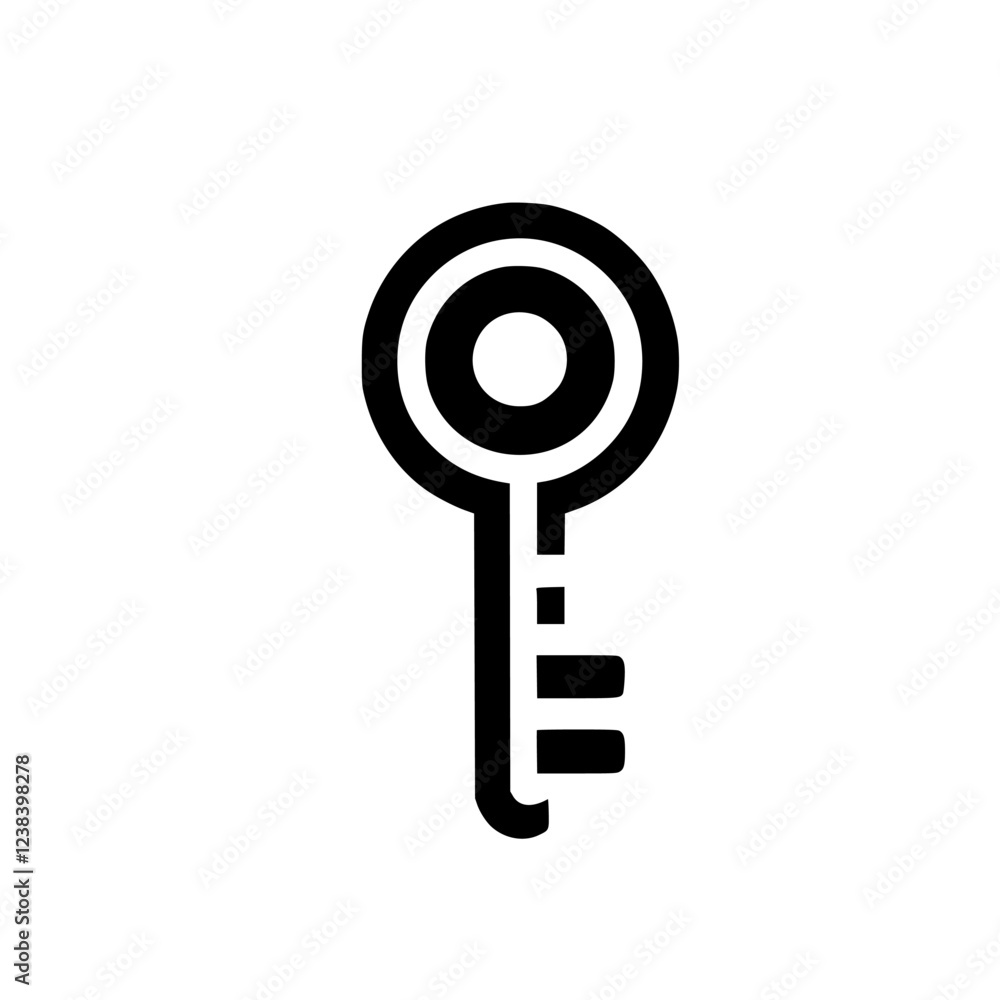 Abstract Key Icon: Minimalist Black and White Geometric Design. Perfect for logos, branding, and digital illustrations. Abstract Key Icon: Minimalist Black and White Geometric Design. Perfect for logos, branding, and digital illustrations.