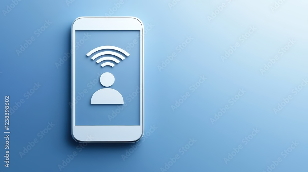 Closeup of a white mobile phone displaying repetitive text, detailed look at modern communication technology Closeup of a white mobile phone displaying repetitive text, detailed look at modern communication technology