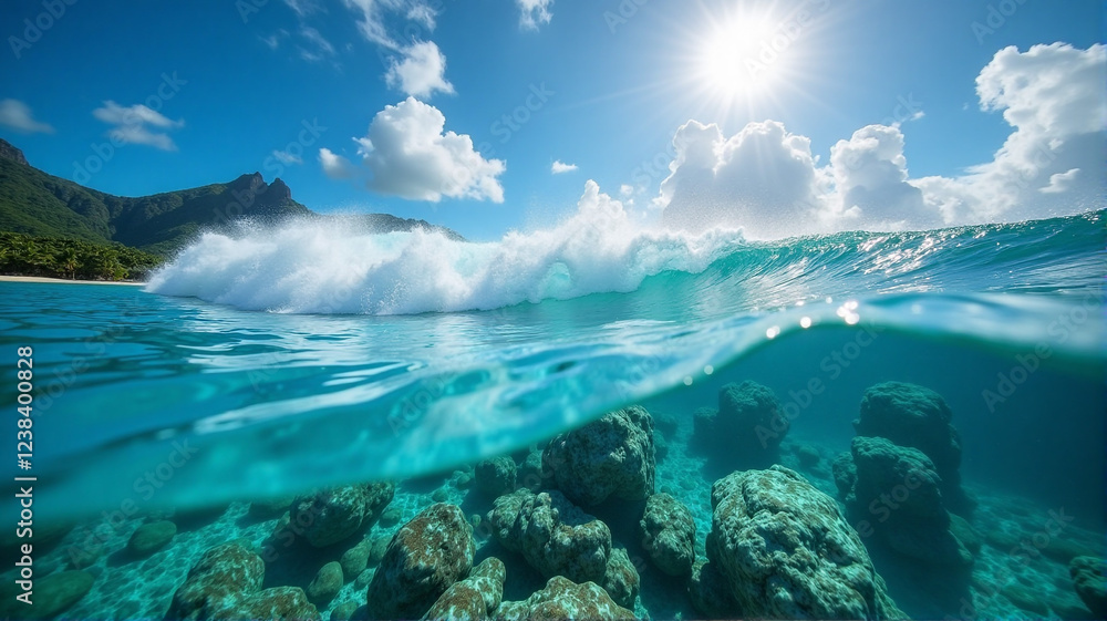 Fototapeta premium blue sky and clouds