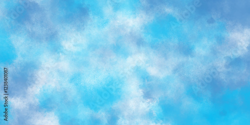 Soft blue watercolor texture with gentle white clouds. abstract sky-inspired design with a delicate mix of blue and white hues. smooth watercolor painting resembling soft clouds floating in the sky.