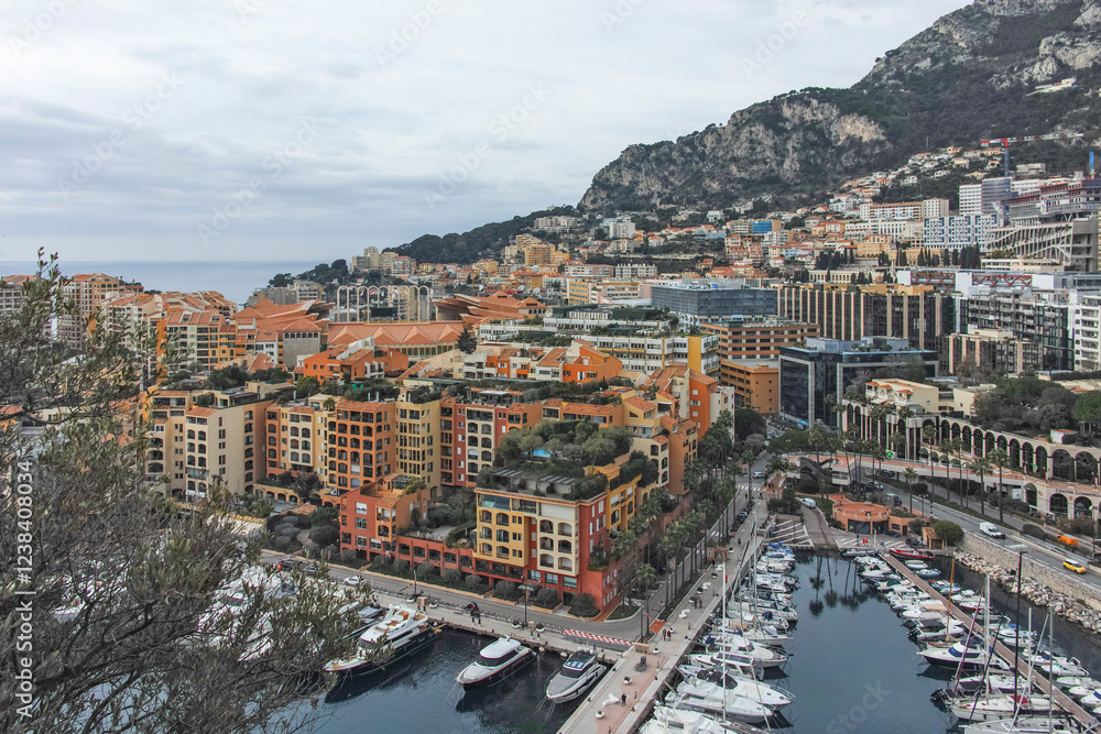 Obraz premium Panorama of city of Monte Carlo, Monaco