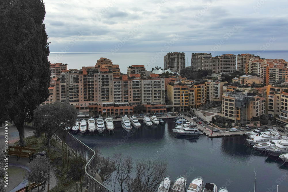 Fototapeta premium Panorama of city of Monte Carlo, Monaco